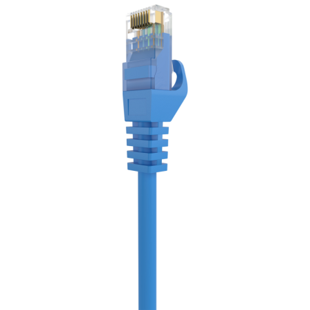 AISENS Cable de Red Latiguillo RJ45 LSZH Cat.6A 500 Mhz UTP AWG24, Azul, 0.5M