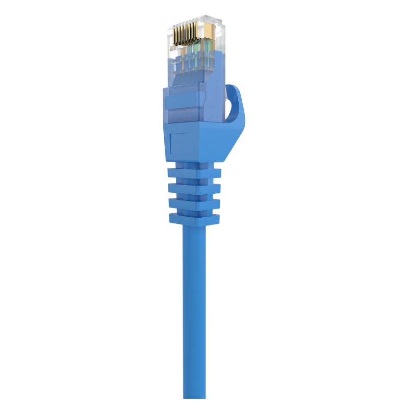 AISENS Cable de Red Latiguillo RJ45 LSZH Cat.6A 500 Mhz UTP AWG24, Azul, 0.5M