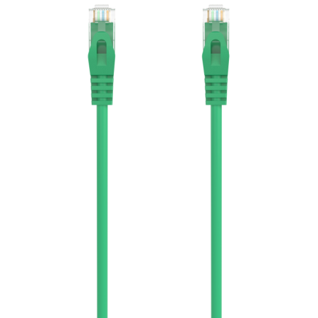 AISENS Cable de Red Latiguillo RJ45 LSZH Cat.6A 500 Mhz UTP AWG24, Verde, 1.5M