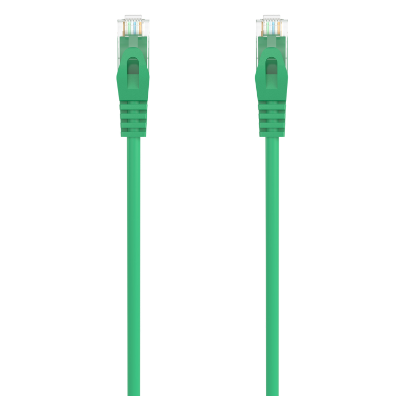 AISENS Cable de Red Latiguillo RJ45 LSZH Cat.6A 500 Mhz UTP AWG24, Verde, 3.0M