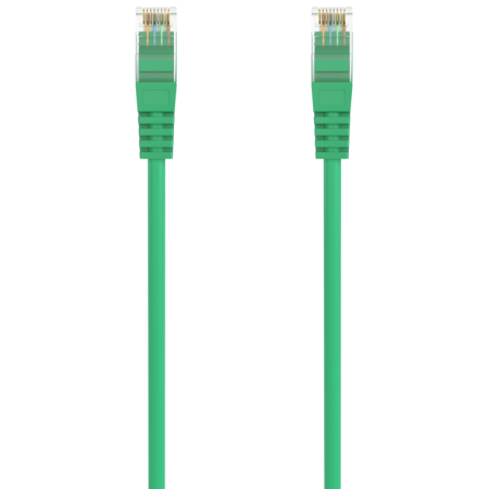 AISENS Cable de Red Latiguillo RJ45 LSZH Cat.6A 500 Mhz UTP AWG24, Verde, 3.0M