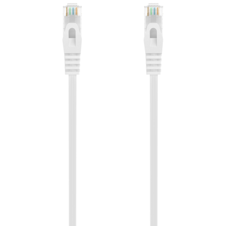 AISENS Cable de Red Latiguillo RJ45 LSZH Cat.6A 500 Mhz UTP AWG24, Blanco, 3.0M