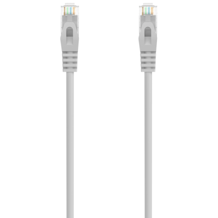AISENS Cable de Red Latiguillo RJ45 LSZH Cat.6A 500 Mhz UTP AWG24, Gris, 1.5M