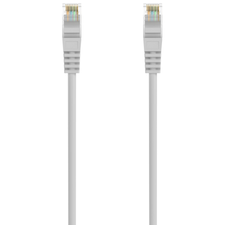 AISENS Cable de Red Latiguillo RJ45 LSZH Cat.6A 500 Mhz UTP AWG24, Gris, 1.5M