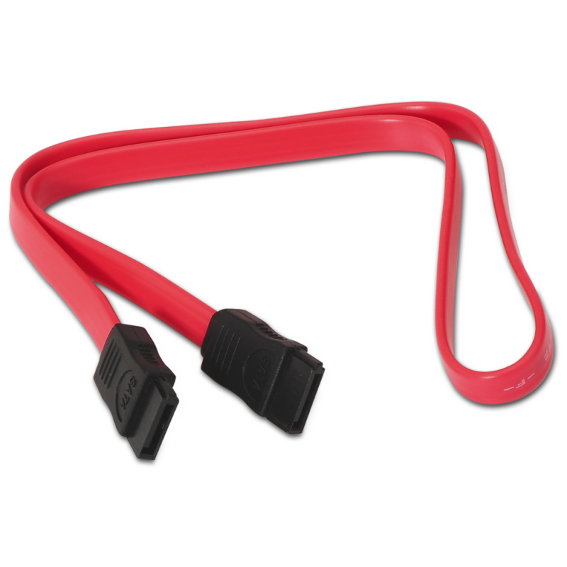 AISENS A130-0153 cable de SATA 0,5 m SATA 7-pin Negro, Rojo