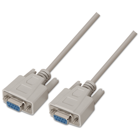 AISENS A112-0067 cable de serie Beige 1,8 m DB9