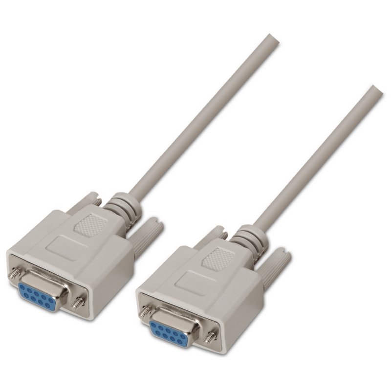 AISENS A112-0067 cable de serie Beige 1,8 m DB9