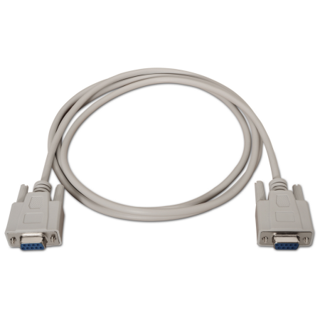 AISENS A112-0067 cable de serie Beige 1,8 m DB9