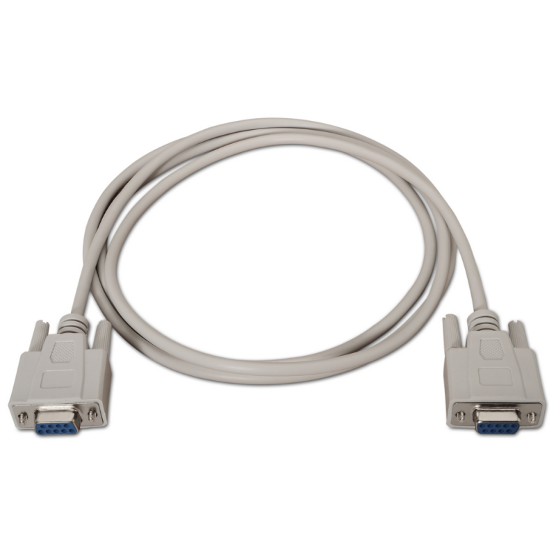 AISENS A112-0067 cable de serie Beige 1,8 m DB9