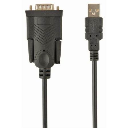 Gembird UAS-DB9M-02 cable de serie Negro 1,5 m USB tipo A DB-9