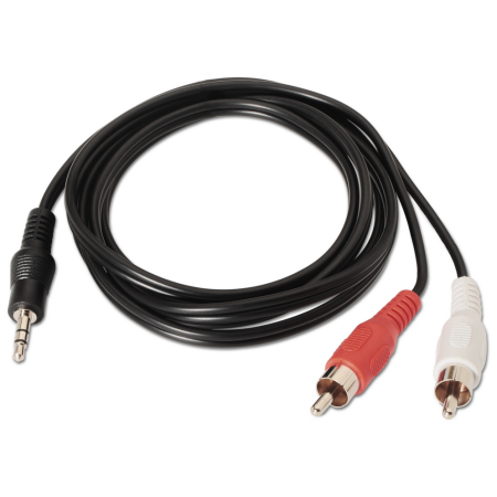 AISENS A128-0148 cable de audio 3 m 3,5mm 2 x RCA Negro