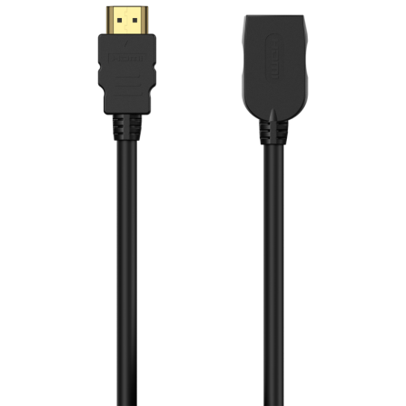 AISENS Cable HDMI V2.0 Prolongador Premium Alta Velocidad / Hec 4K@60Hz 18Gbps, A/M-A/H, Negro, 5.0M