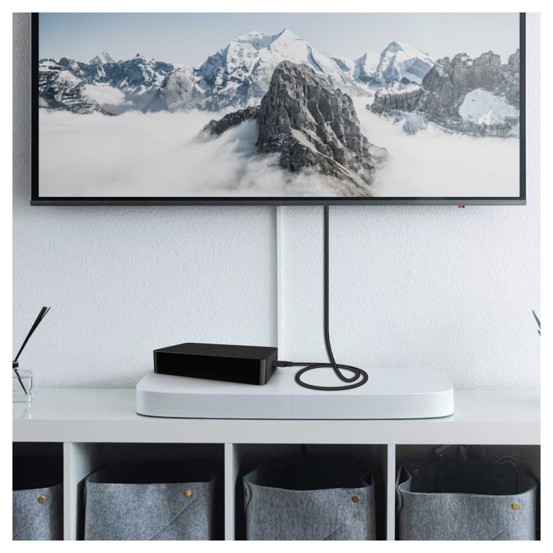AISENS Cable HDMI V2.0 CCS Premium Alta Velocidad / Hec 4K@60Hz 18Gbps, A/M-A/M, Negro, 1.0m
