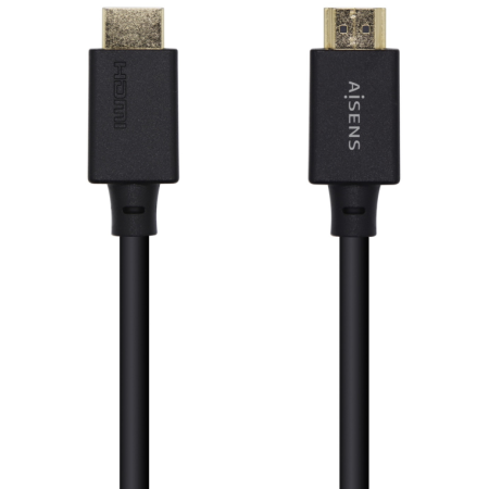 AISENS Cable HDMI V2.1 Ultra Alta Velocidad / HEC Certificado 8k@60Hz 48Gbps, A/M-A/M, Negro, 1.5m