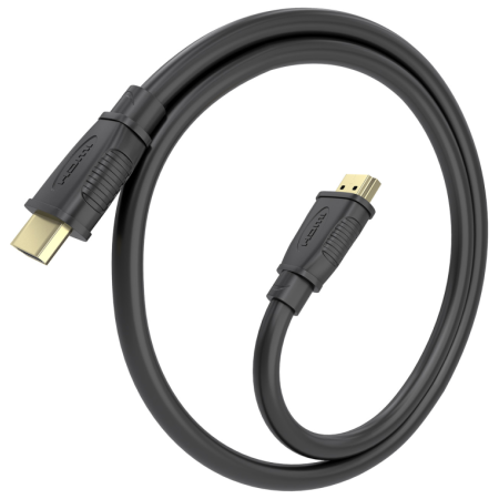 AISENS Cable HDMI V2.1 CCS Ultra Alta Velocidad / HEC 8K@60Hz 48Gbps, A/M-A/M, Negro, 0.5m