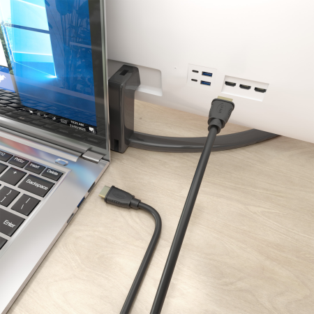 AISENS Cable HDMI V2.1 CCS Ultra Alta Velocidad / HEC 8K@60Hz 48Gbps, A/M-A/M, Negro, 0.5m