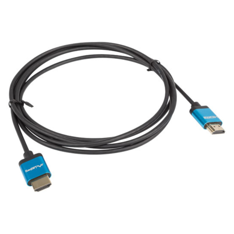 Lanberg CA-HDMI-22CU-0010-BK cable HDMI 1 m HDMI tipo A (Estándar) Negro, Azul