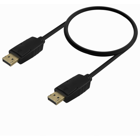 AISENS Cable DISPLAYPORT V1.2 CCS 4K@60Hz, DP/M-DP/M, Negro, 0.5m