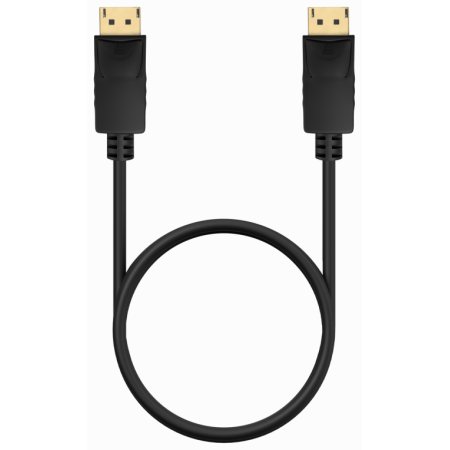 AISENS Cable DISPLAYPORT V1.2 CCS 4K@60Hz, DP/M-DP/M, Negro, 0.5m