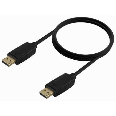 AISENS Cable DISPLAYPORT V1.2 CCS 4K@60Hz, DP/M-DP/M, Negro, 1.0m