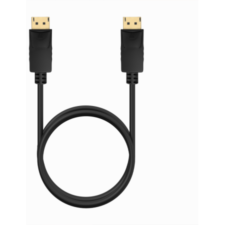 AISENS Cable DISPLAYPORT V1.2 CCS 4K@60Hz, DP/M-DP/M, Negro, 1.0m