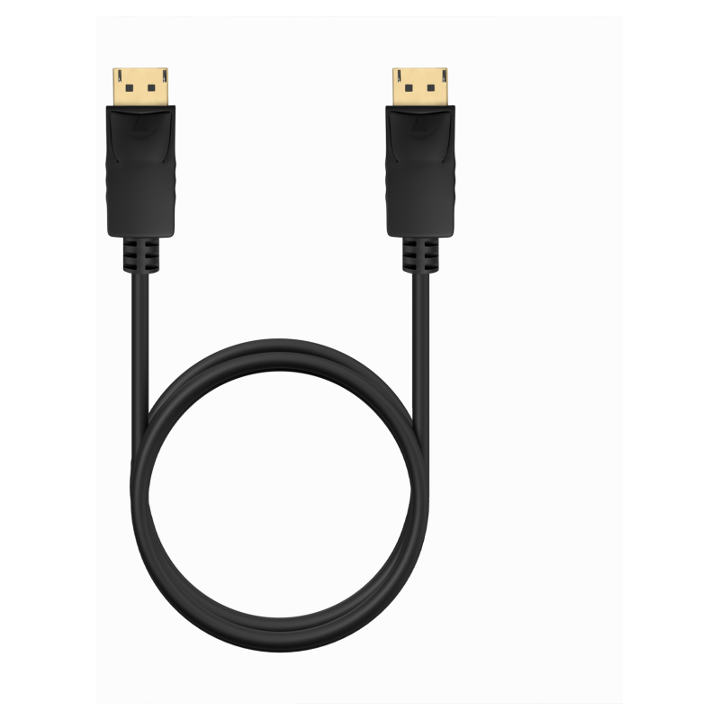 AISENS Cable DISPLAYPORT V1.2 CCS 4K@60Hz, DP/M-DP/M, Negro, 1.0m