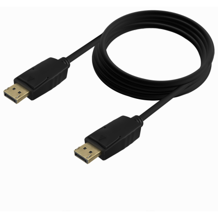 AISENS Cable DISPLAYPORT V1.2 CCS 4K@60Hz, DP/M-DP/M, Negro, 2.0m