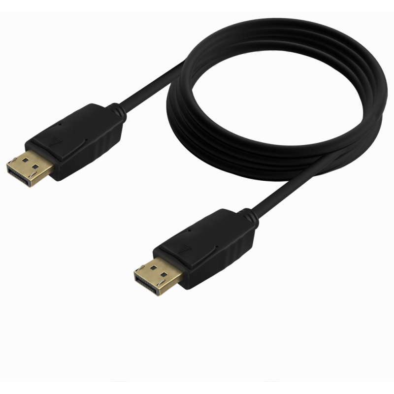 AISENS Cable DISPLAYPORT V1.2 CCS 4K@60Hz, DP/M-DP/M, Negro, 2.0m