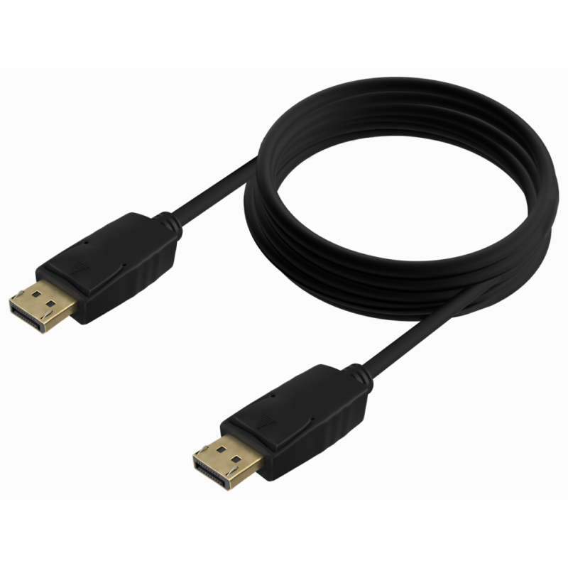 AISENS Cable DISPLAYPORT V1.2 CCS 4K@60Hz, DP/M-DP/M, Negro, 5.0m
