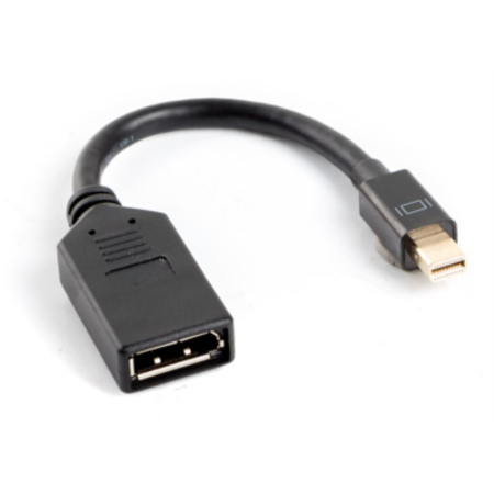 Lanberg AD-0003-BK cable DisplayPort 0,12 m Mini DisplayPort Negro