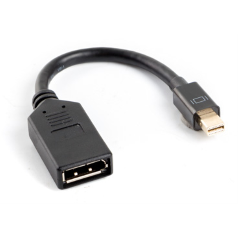 Lanberg AD-0003-BK cable DisplayPort 0,12 m Mini DisplayPort Negro