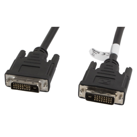 Lanberg CA-DVID-10CC-0018-BK cable DVI 1,8 m DVI-D Negro