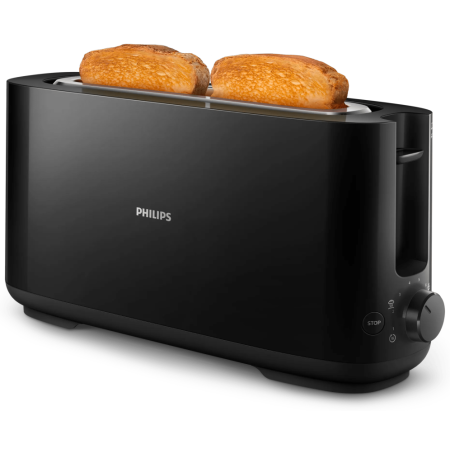 Philips Daily Collection HD2590/90 Tostadora - ranura larga, negro