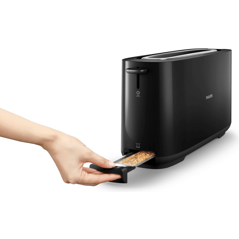 Philips Daily Collection HD2590/90 Tostadora - ranura larga, negro