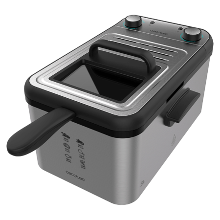 Cecotec CleanFry Infinity 3000 Sencillo 3 L Independiente 2400 W Freidora Acero inoxidable