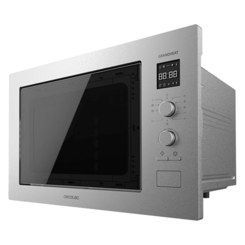 Cecotec 01400 microondas Negro, Acero Microondas con grill Integrado 25 L 1320 W