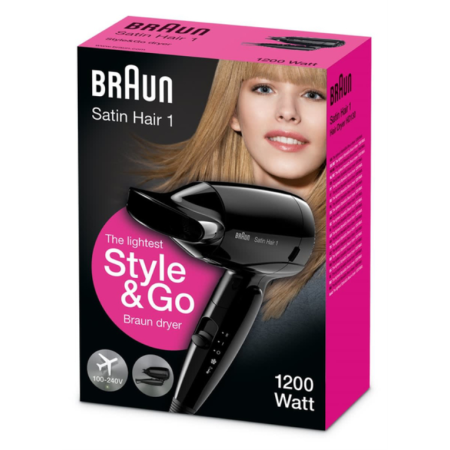 Braun HD130 secador 1200 W Negro