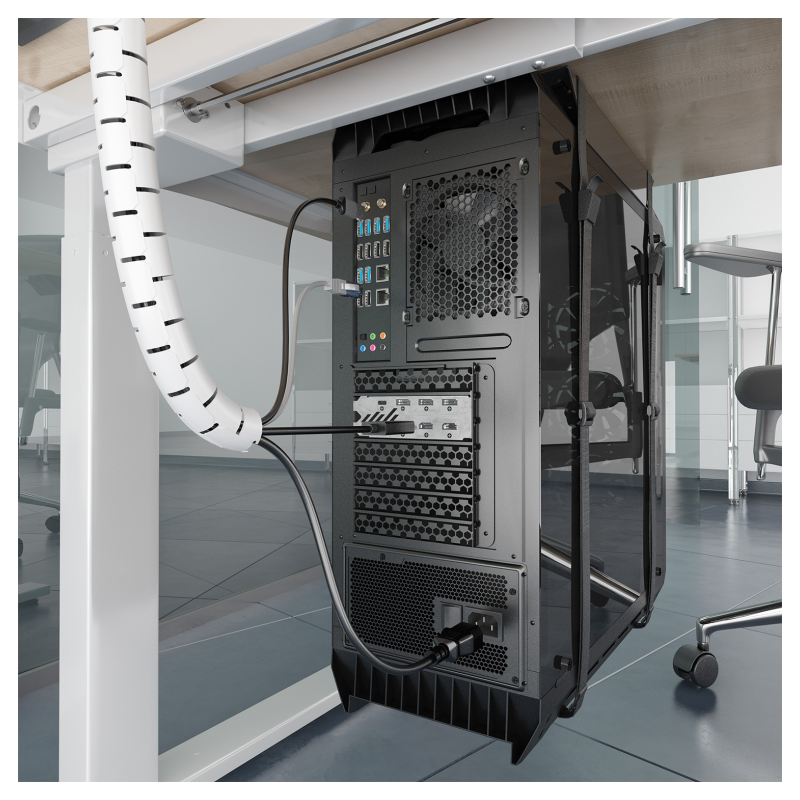 AISENS A151-0919 organizador de cables Universal Pasacables Blanco 1 pieza(s)