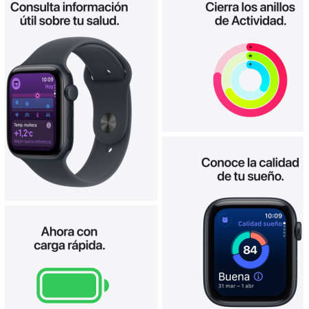 Apple Watch SE (3nd generation) OLED 40 mm Digital 324 x 394 Pixeles Pantalla táctil 5G Beige Wifi GPS (satélite)