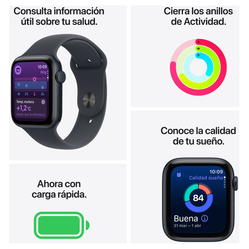 Apple Watch SE (3nd generation) OLED 40 mm Digital 324 x 394 Pixeles Pantalla táctil 5G Beige Wifi GPS (satélite)