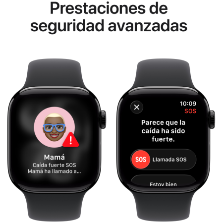 Apple Watch Series 11 OLED 42 mm Digital 374 x 446 Pixeles Pantalla táctil 5G Negro Wifi GPS (satélite)