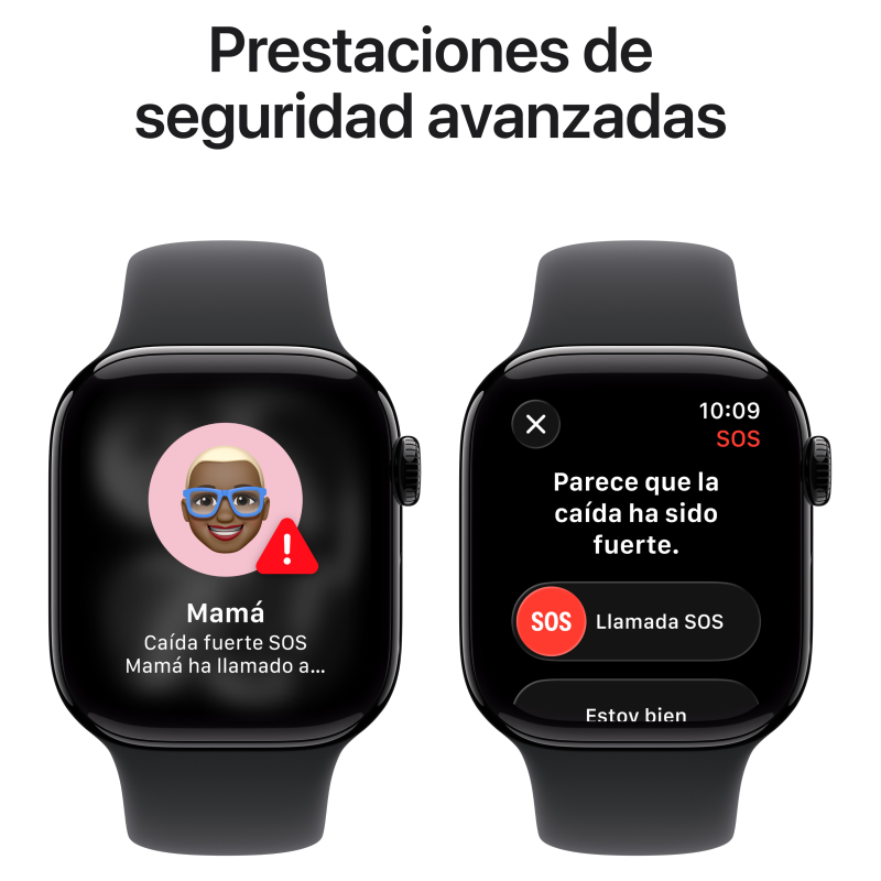 Apple Watch Series 11 OLED 42 mm Digital 374 x 446 Pixeles Pantalla táctil 5G Negro Wifi GPS (satélite)