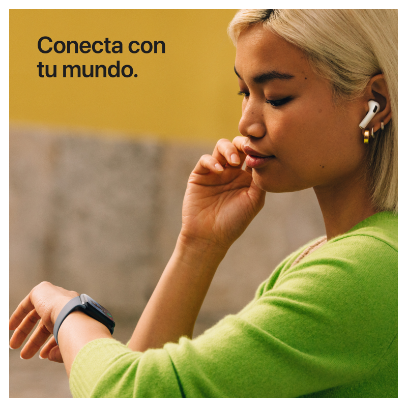 Apple Watch SE (3nd generation) OLED 44 mm Digital 368 x 448 Pixeles Pantalla táctil Beige Wifi GPS (satélite)