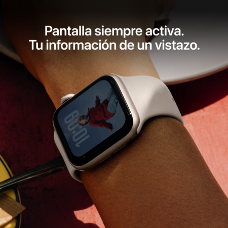 Apple Watch SE (3nd generation) OLED 44 mm Digital 368 x 448 Pixeles Pantalla táctil Beige Wifi GPS (satélite)