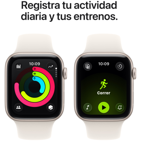 Apple Watch SE (3nd generation) OLED 44 mm Digital 368 x 448 Pixeles Pantalla táctil Beige Wifi GPS (satélite)