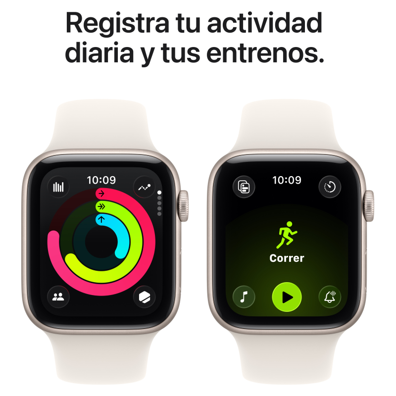 Apple Watch SE (3nd generation) OLED 44 mm Digital 368 x 448 Pixeles Pantalla táctil Beige Wifi GPS (satélite)