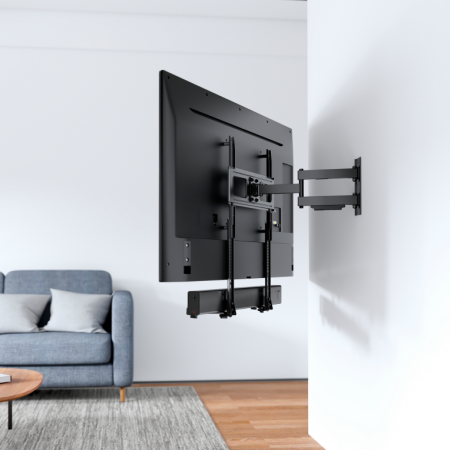 AISENS Soporte Universal para Barra de Sonido, Negro