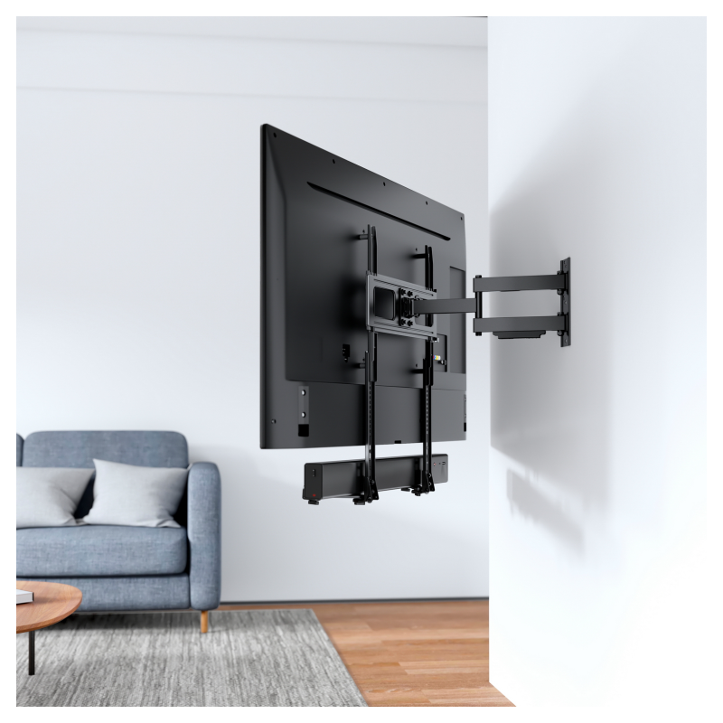 AISENS Soporte Universal para Barra de Sonido, Negro