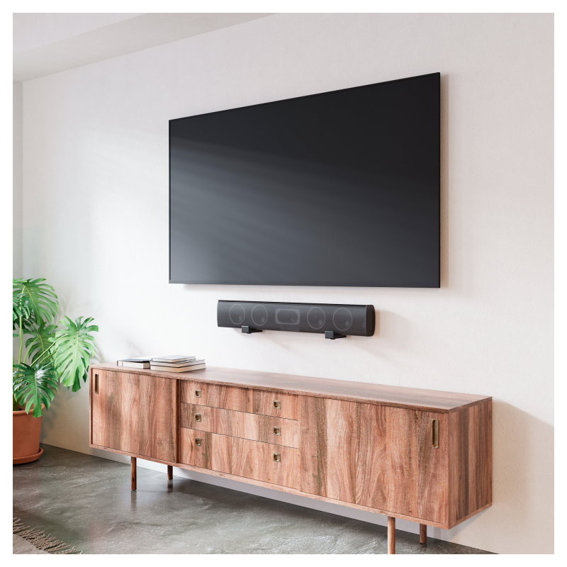 AISENS Soporte Universal de Pared para Barra de Sonido, Negro