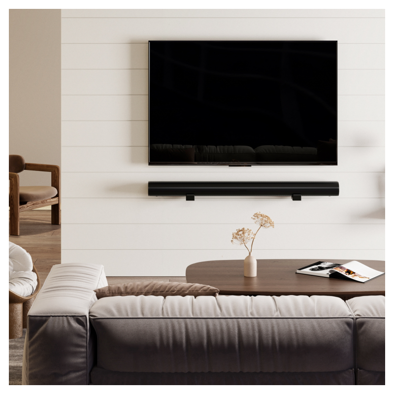 AISENS Soporte Universal de Pared para Barra de Sonido, Negro